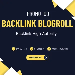 Preview Gambar ke-0 Jasa Backlink 100 Blogroll da 50+ Bonus Edu backlink