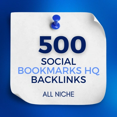 500 Backlink HQ Social Bookmarks Permanent High Authority