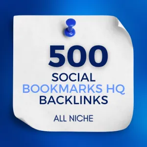 Preview Gambar ke-0 500 Backlink HQ Social Bookmarks Permanent High Authority