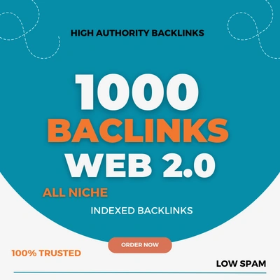 1000 Backlink Post Web 2.0 DA 30-100 PA 40+ Dofollow