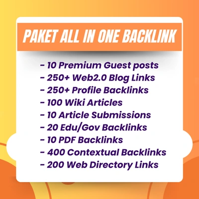 Paket Backlink All In One - 1000 Backlink